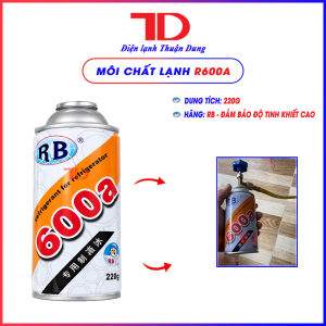 Môi chất lạnh R600a dạng lon 120g 220g chuyên dụng sửa chữa tủ lạnh inverter tủ đông dân dụng cao cấp