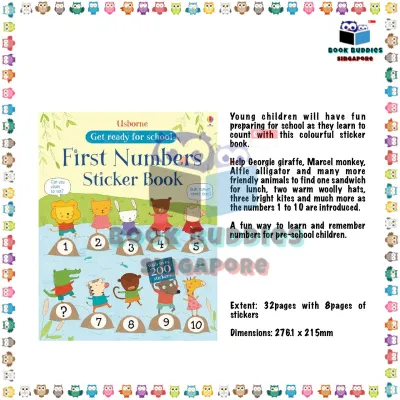 | Book Buddies | USBORNE First Sticker Book Compilation Children Activity Book Educational Learning Present