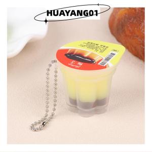 HUAYANG01 [2023 new HOT FASHION] Mới lạ bánh pudding Mặt dây chuyền thực phẩm chơi giảm áp Keychain hương thơm Antistress Fidget căng thẳng giảm Ba lô trang trí nội thất trẻ em Đồ chơi