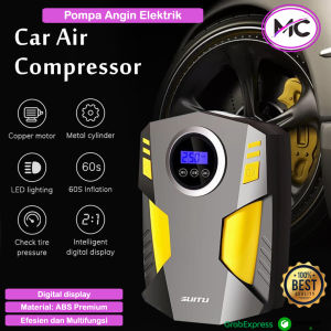 Pompa Angin Ban Portable Elektrik Car Air Compressor Auto Tyre Pump Digital Mobil Motor Bola Balon Kolam Renang Anak