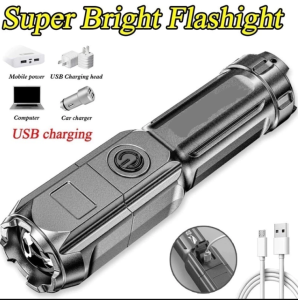 Senter Mini LED 36W Senter LED Chargeable Senter Serbaguna Senter Camping Hiking Berkemah /Senter Mini LED 36W Murah / Senter Mini Charger COD Murah