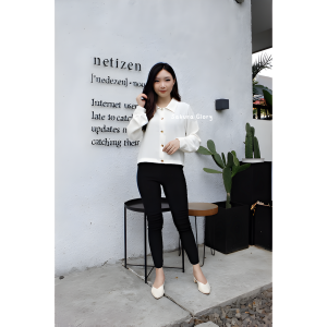 Sakura Glory - KEMEJA CROP HANIN CRINKLE AIRFLOW PREMIUM UKURAN ALLSIZE / ATASAN / WANITA / DEWASA / DISTRO / IMPORT / OVERSIZE / COD / DISKON / GRATIS ONGKIR / MURAH