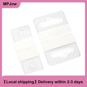 【Local shipping】 100pcs PVC Slot Hole Adhesive Hang Tags Hook Merchandise Box Bag Hangers Display