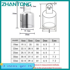 ZHANTONG 1Pc Boat Bimini Top Fitting Deck Hinge Slide Cap 19-32MM Pipe Eye End Cap External Eye End Canopy Tube Boat Accessories