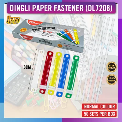 Paper Fastener / Colour Plastic Fastener (50set/Box) - Ready Stock