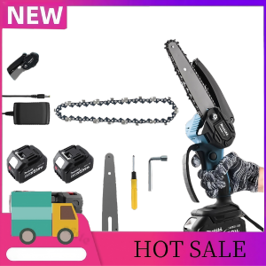 Rechargeable Electric Chainsaw – Wireless Heavy Duty Portable para sa Wood & Metal Cutting