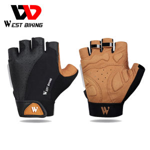 WEST BIKING Cycling Gloves MTB Bike Bicycle Half Finger Gloves Men Women Summer Gym Fitness Non-slip Breathable Sports Gloves