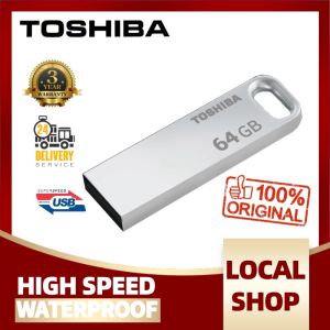 ♥【Readystock】FREE Shipping+COD♥ original authentic TOSHIBA Flash Drive 128GB 64GB 32GB USB Pen Drive Pendrive Waterpro