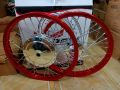 Velg Jari Jari Ring 17 Velg Rossi Untuk Motor Mio Sporty Mio soul Mio Lama Nouvo Warna Merah. 