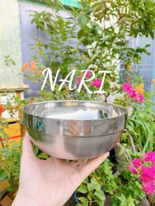 Tô Inox 2 lớp cách nhiệt Hàn Quốc - Chén inox Bát Inox chống nóng Cherry cao cấp - gia dụng Nari