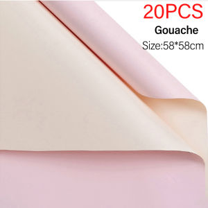 20Pcs Gift Flower Paper Wrapping Color Packaging Paper Matte Frosted Florist Handmade Paper Holiday gift packaging paper