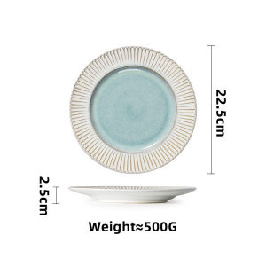 Omk châu âu phong cách đơn giản gốm đĩa ăn tối