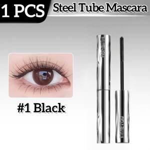 Steel Tube Mascara Stereoscopic Eyelash Curling No-Smudge Waterproof Sweat-proof Make Up Tool