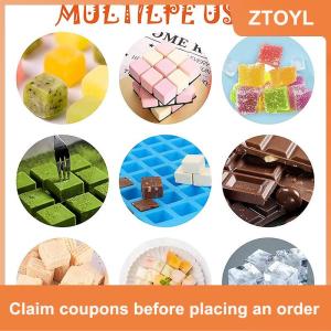 【ZTOYL】 126 khoang vuông kẹo Khuôn Silicone khuôn cho Kẹo cứng sô cô la ganache