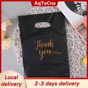 [COD] AqToCna Ship within 24 hours 10Pcs Mini Thank You Plastic Gift Bags Reusable Party Bags Plastic Gift Bag For Birthday Thanksgiving Christmas Gift Bag