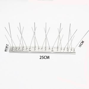 25/33CM Bird Thorn Repeller Bird Pigeon Spikes Deterrent Stainless Steel Home Orchard Balcony Eaves Bird-proof Needle