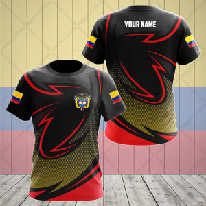 Colombia Emblem Graphic Tees Summer Casual Personalized Pullover Mens Fashion Loose T-shirts Boys Oversized Short Sleeves Tops