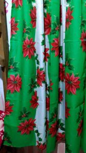 Christmas 3in1 flitted geena printed curtain(katminmin)
