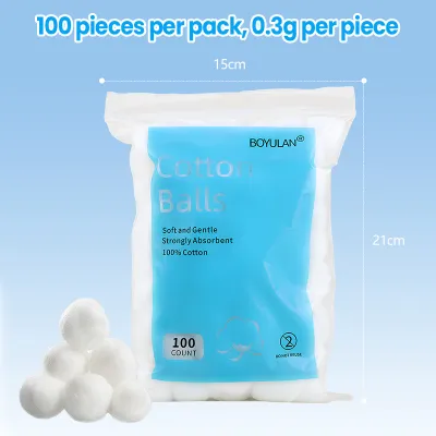 【SG STOCK】Disposable Cotton Balls (100pcs) /Pigeon一次性脱脂清洁棉球