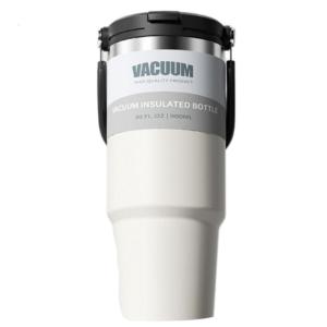 Vacuum Thermal Cup for Women Large Capacity Insulated Straw Water Bottle Leak Proof Stainless Steel Drinkware