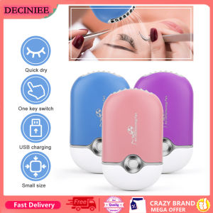 DECINIEE USB Mini Fan Air Conditioning Blower Quick Dryer for Eyelash Extension & NailPolish Rechargeable Quick Dry Pocket Cooling Fan