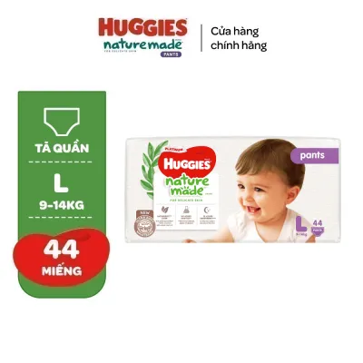 Tã/Bỉm quần Huggies NatureMade Platinum M58/ L44/ XL38/ XXL26/ XXXL28