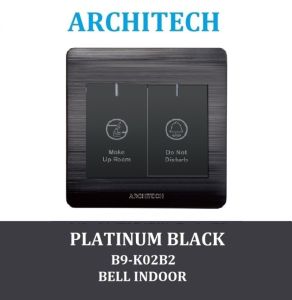 ARCHITECH PLATINUM B9-K02B2 Doorbell Switch Indoor Black