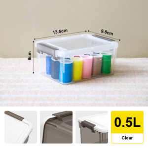 Citylife 0.5L to 30L Widea Transparent Storage Box Stackable Storage Mini Container Box X-6314-25