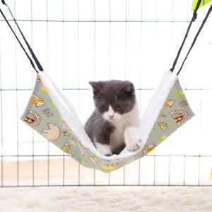 Tempat Tidur Gantung Kucing Hewan Peliharaan Candy Reversible Hammock For Cat Pet Swing Hanging Bed