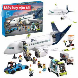 Đồ chơi lắp ráp thành phố - Mô hình sân bay và máy bay chở khách 61006