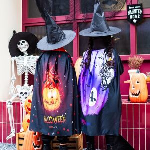 RF สตูดิโอฮาโลวีนชุดกะโหลกศีรษะเสื้อคลุมชุดสาวอนุบาลชุดเด็กพ่อมดตลกเครื่องแตงกายหมวกอุปกรณประกอบฉาก