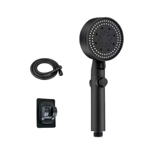 360 Rotating High Pressures Shower Head Multifunction Sprayers Water Softener Easy Installation ABS Materials