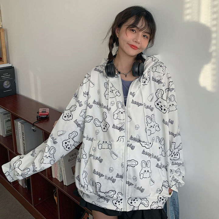 GT SHOP 🌸 พร้อมส่ง ใหม่ เสื้อยืดเเขนยาว ลายกระต่ายน่ารักๆ เนื้อผ้าดี ...
