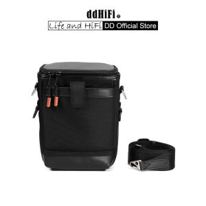 DD ddHiFi CZ200 Cube Bucket Bag - Water-resistant nylon & leather triple compartments YKK zipper steel hook for audio gear