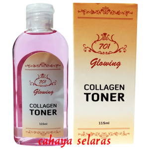 701 GLOWING COLLAGEN TONER  PLUS VIT C & E WHITENING 115ML