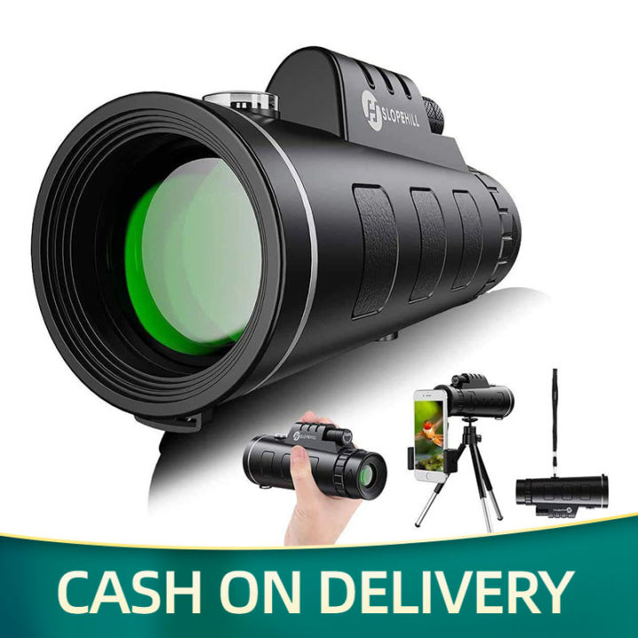 40x100 Monocular Telescope Long Distance Telescope 1000x Zoom Monocular  Binoculars Outdoor Low-Light Night Vision High-Definition High-Power Can Be 