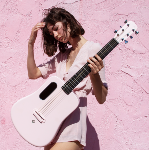 LAVA ME 2 PINK ACOUSTIC GUITAR L2 FreeBoost with BUILT-IN EFFECTS Reverb Delay &amp Chorus Carbon Fibre Acoustic Guitar