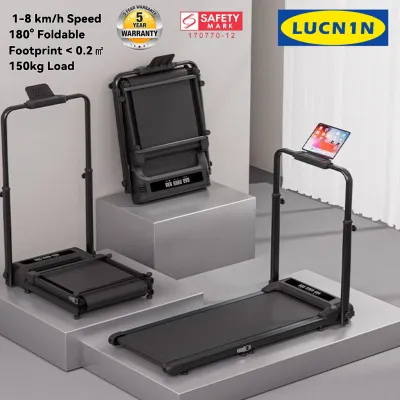 SG Stock Foldable Treadmill | Lightweight Shock Absorption Running Machine | Space-Saving Stowable Fitness Equipment