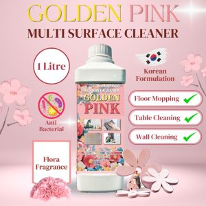 1L 𝐆𝐨𝐥𝐝𝐞𝐧 𝐏𝐢𝐧𝐤 Concentrated Multi Surface Antibacterial Floor Cleaner Anti Bakteria Mop Lantai 抹地
