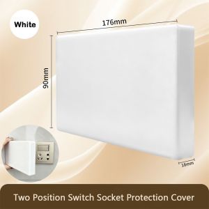 UTOPUS Ultra-thin Switch Socket Cover ABS 176X90MM Decorative Panel Plate Home Hardware Blank Panel Cover