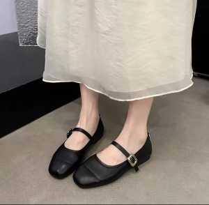 Sepatu Flatshoes Wanita Mary Jane Cantik Viral Kekinian Terbaru Premium Import Quality 5156 Bisa Cod
