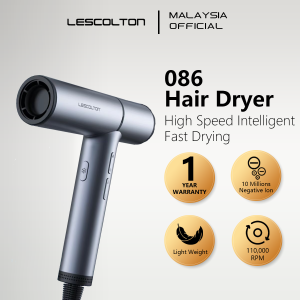 Lescolton LS-086 Negative Ion Intelligent High Speed Hair Dryer 1600W Professional Grade