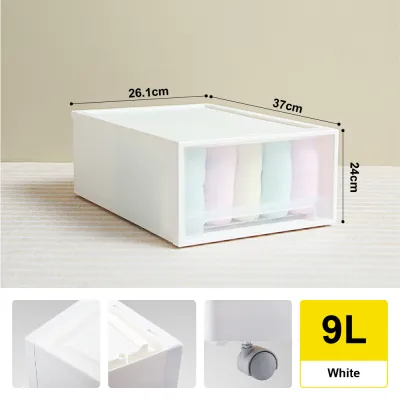 Citylife Stackable Storage Drawer Plastic Container box Home Organizer Drawer Plastic Cabinet