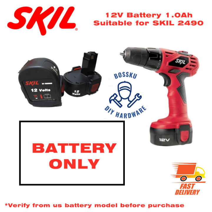 Replacement battery for outlet skil cordless drill