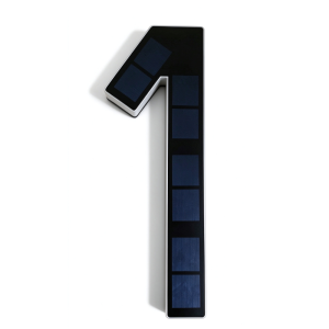 SUNNYFAN Waterproof Solar Lighted House Numbers Light 6.7IN No Wiring LED House Number Plaque Address Sign Illuminated Solar Digital Doorplate Yard