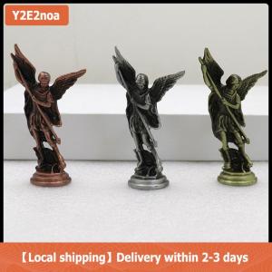 【Local shipping】 1PC Crafts For Home Room Tabletop Desktop Saint Michael FigurineThe Archangel Defeating Satan Guardian Statues