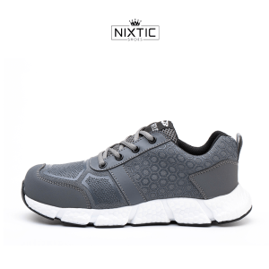 Nixtic™ Infiniti XO Black | Lightweight Safety Shoes Steel Toe Cap Anti-Smashing Kasut Kerja