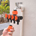 4 Ways Water Outlet Controller With Shut Off Valve Garden Tap Faucet Connector Adaptor 一通四阀门出水控制器 Hose Splitter. 