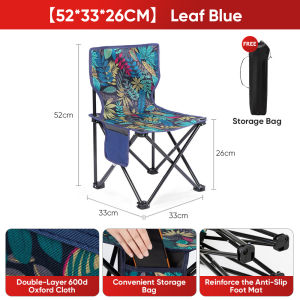 Mitsushi Foldable Camping Chair Foldable Chair Portable Fishing Chair Beach Chair Leisure Folding Picnic Chair