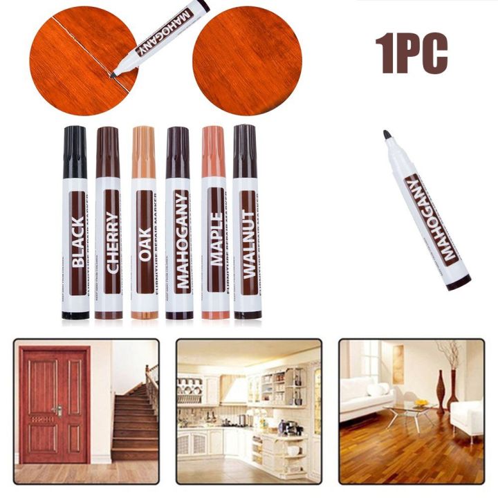 RUONAN 6 Color Wood Floor Scratch Restore Touch Up Repair Pen Furniture